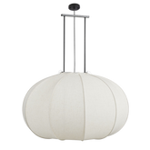 Pego Hanglamp - H94 x Ø83 cm - Linnen - Off White