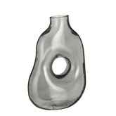Jay Vaas - L19 x B11 x H25 cm - Glas - Lichtgrijs