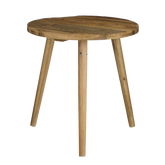 Bold Bijzettafel - H43 x Ø40 cm - Gerecycled Hout - Bruin
