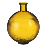 Firenza Fles Vaas - H42 x Ø34 cm - Gerecycled Glas - Oker