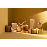 J-Line geurolie + stokjes - Essential Accords - Satin Sandalwood - geel