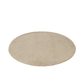 J-Line tapijt Rond Handgemaakt - viscose - beige
