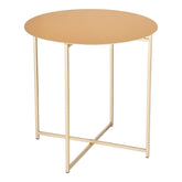 Mikki Bijzettafel - H45 x Ø45 cm - Metaal - Goud