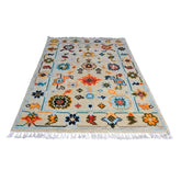 Beige Azeri vloerkleed - 95x68 cm - HANDGEMAAKT