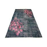 Groen vintage vloerkleed - 204x112 cm - HANDGEMAAKT