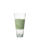 J-Line vaas Delph - glas - transparant/groen - medium