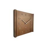 Wandklok Sole Squared verhoogde rand