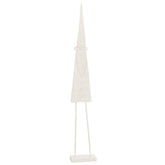 J-Line Kerstman Op Voet Hout Wit Large
