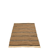 J-Line tapijt Gevlochten - zeegras-palmblad - naturel/zwart