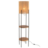 J-Line Lamp Ijzer/Mango Nat/Zwart