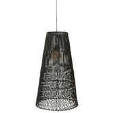 J-Line Alix hanglamp - hout - bruin