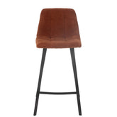 J-Line Barstoel Kent Metaal/Polyester Roest