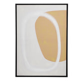 Muurdecoratie Cirkel - L50 x H70 cm - Canvas - Zwart