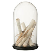 J-Line Stolp Papier Perkament Glas Beige Large
