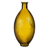 Firenza Fles Vaas - H59 x Ø29 cm - Gerecycled Glas - Oker