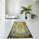 Groen vintage vloerkleed - 282x177 cm - HANDGEMAAKT