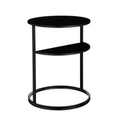 Noah Bijzettafel - H58 x Ø45 cm - Metaal - Zwart
