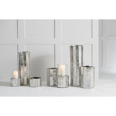J-Line vaas Ary Klei - keramiek - zilver - large