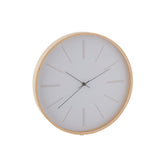 J-Line Chris klok - hout - naturel - Ø 40 cm