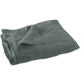 J-Line Plaid - linnen - donkergroen - 150 x 0.5 cm