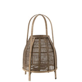 J-Line lantaarn Kap - bamboe - naturel - medium