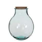 Olly Vaas - H38 x Ø29 cm - Gerecycled Glas - Transparant