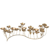 J-Line kandelaar Deco Bloemen - metaal - goud - large