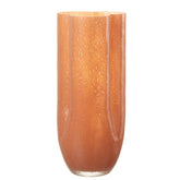 J-Line vaas Trikkie - glas - koraal - 34.5 cm hoog