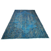 Turquoise vintage vloerkleed - 276x175 cm - HANDGEMAAKT