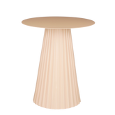 Pellis Bijzettafel - H46 x Ø40 cm - Metaal - Lichtroze