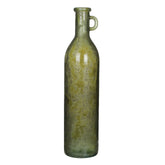 Rioja Fles Vaas met Handgreep - H75 x Ø18 cm - Gerecycled Glas - Donkergroen