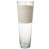 J-Line vaas Delph - glas - transparant/beige - extra large