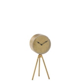 J-Line Triepod klok - metaal - goud - S - Ø 15 cm