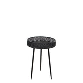 Lagune Bijzettafel - H58 x Ø40 cm - Metaal - Zwart
