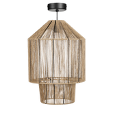Elsa Hanglamp - H49 x Ø35 cm - Jute - Lichtbruin