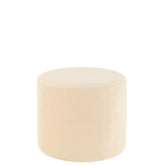 J-Line poef - textiel - creme - woonaccessoires