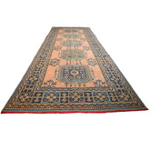 XL vintage loper - 370x137 cm - HANDGEMAAKT