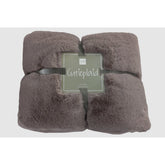 J-Line Plaid Cutie - Fleece Deken – Polyester – 180x130 cm – Taupe