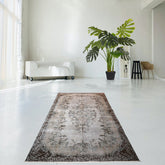 Grijs vintage vloerkleed - 257x168 cm - HANDGEMAAKT