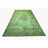 Groen vintage vloerkleed - 292x170 cm - HANDGEMAAKT