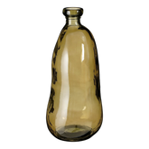 Pinto Vaas - H51 x Ø22 cm - Gerecycled Glas - Taupe