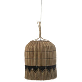 J-Line hanglamp Motief - gras - naturel/zwart