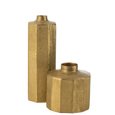 J-Line Vaas Vierkant Metaal Goud Large