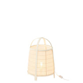 J-Line Lamp Rya Katoen/Bamboe Wit Large