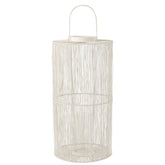 J-Line lantaarn - metaal - wit - large