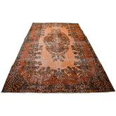 Vintage vloerkleed oranje - 274x167 cm - HANDGEMAAKT
