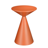 Royale Bijzettafel - H55 x Ø40 cm - Metaal - Oranje