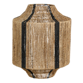 Liliano Lantaarn - H51 x Ø40 cm - Jute - Zwart