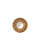 J-Line spiegel Maurice Rond - jute - bruin - small