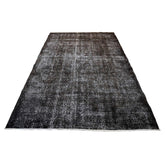 Zwart vintage vloerkleed - 260x162 cm - HANDGEMAAKT - HANDGEMAAKT